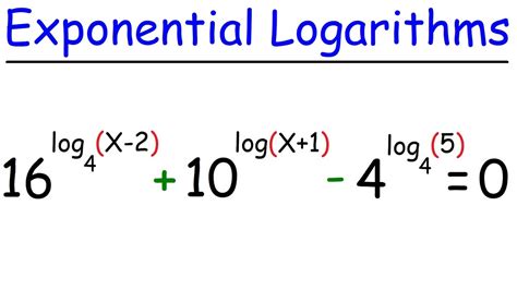 exponential logarithmic equations calculator|More.